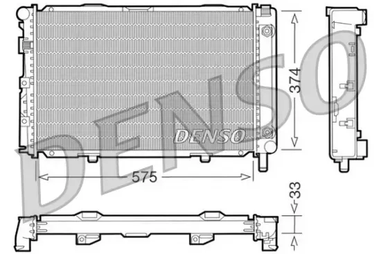 Kühler, Motorkühlung DENSO DRM17063 Bild Kühler, Motorkühlung DENSO DRM17063