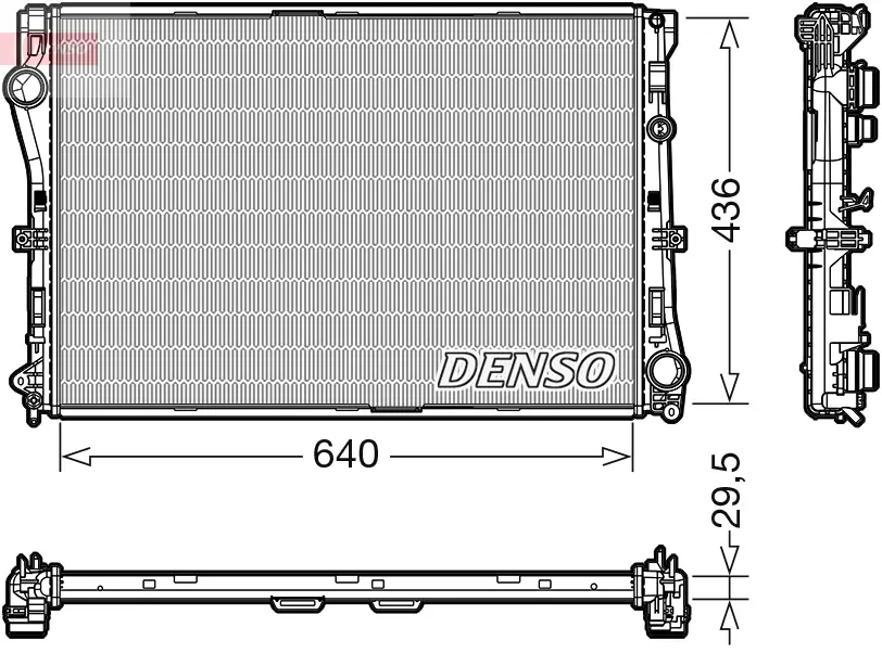 Kühler, Motorkühlung DENSO DRM17104