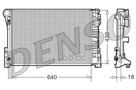 Kühler, Motorkühlung DENSO DRM17111 Bild Kühler, Motorkühlung DENSO DRM17111