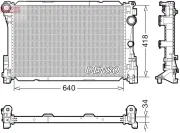 Kühler, Motorkühlung DENSO DRM17115