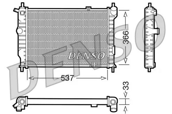 Kühler, Motorkühlung DENSO DRM20010