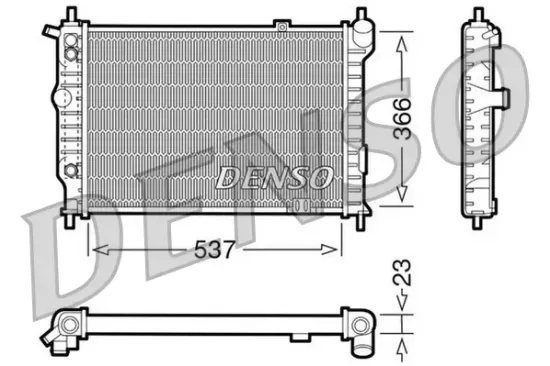 Kühler, Motorkühlung DENSO DRM20012 Bild Kühler, Motorkühlung DENSO DRM20012