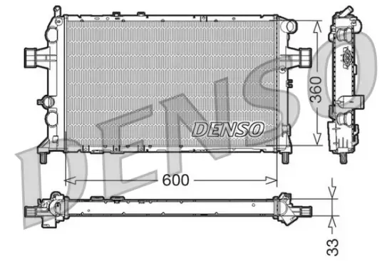 Kühler, Motorkühlung DENSO DRM20018 Bild Kühler, Motorkühlung DENSO DRM20018