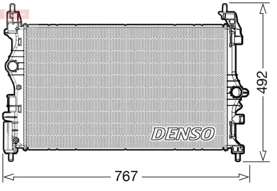 Kühler, Motorkühlung DENSO DRM20019 Bild Kühler, Motorkühlung DENSO DRM20019