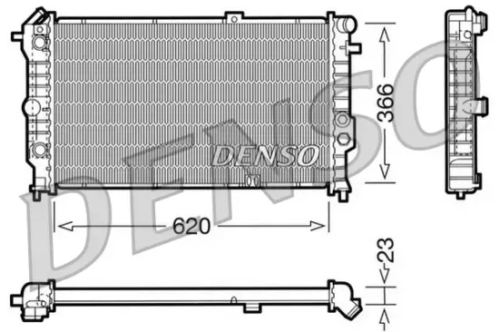 Kühler, Motorkühlung DENSO DRM20022 Bild Kühler, Motorkühlung DENSO DRM20022