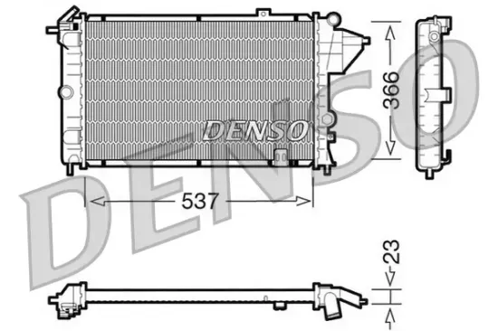 Kühler, Motorkühlung DENSO DRM20023 Bild Kühler, Motorkühlung DENSO DRM20023