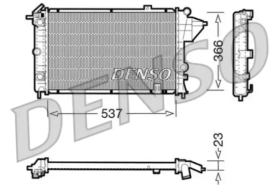 Kühler, Motorkühlung DENSO DRM20024 Bild Kühler, Motorkühlung DENSO DRM20024