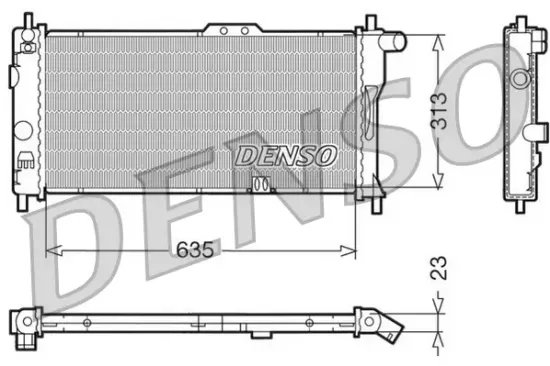 Kühler, Motorkühlung DENSO DRM20032 Bild Kühler, Motorkühlung DENSO DRM20032