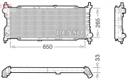 Kühler, Motorkühlung DENSO DRM20036