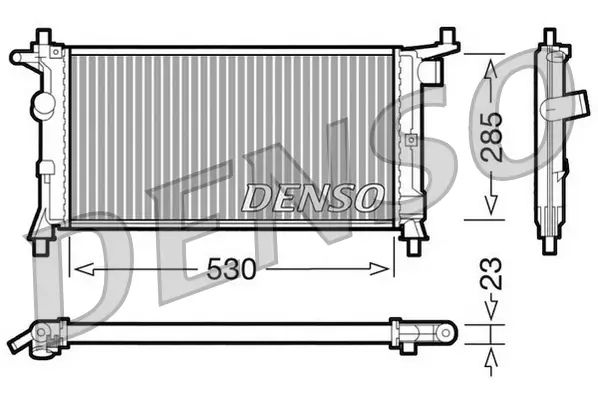 Kühler, Motorkühlung DENSO DRM20037