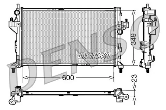 Kühler, Motorkühlung DENSO DRM20045 Bild Kühler, Motorkühlung DENSO DRM20045