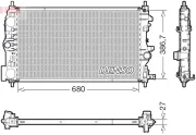 Kühler, Motorkühlung DENSO DRM20047