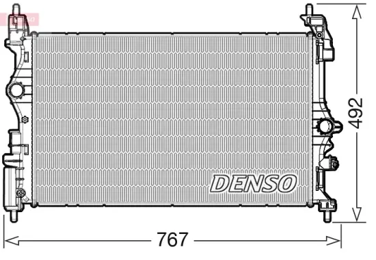 Kühler, Motorkühlung DENSO DRM20051 Bild Kühler, Motorkühlung DENSO DRM20051