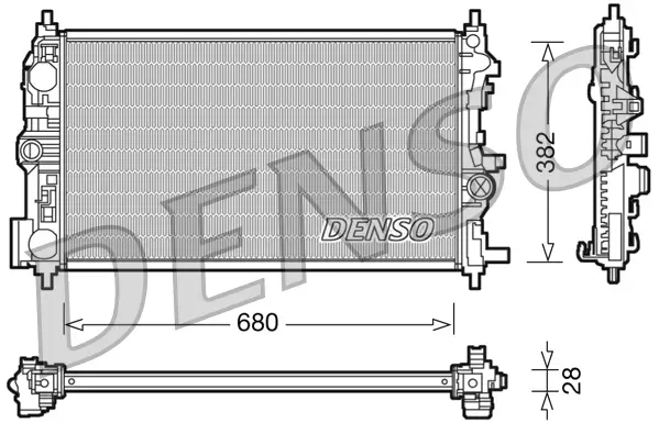 Kühler, Motorkühlung DENSO DRM20078