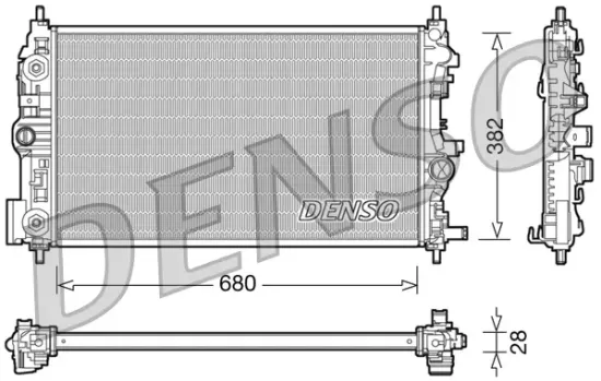 Kühler, Motorkühlung DENSO DRM20079 Bild Kühler, Motorkühlung DENSO DRM20079