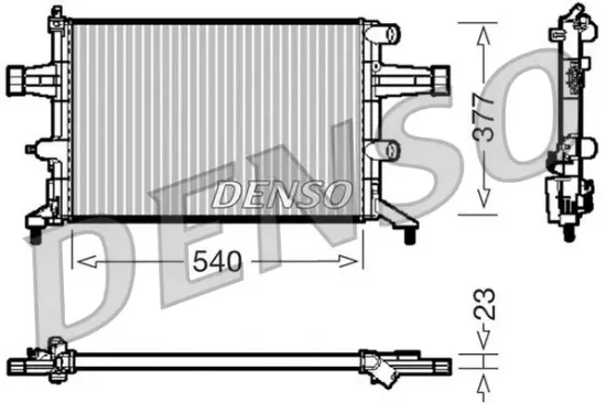 Kühler, Motorkühlung DENSO DRM20080 Bild Kühler, Motorkühlung DENSO DRM20080