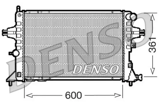 Kühler, Motorkühlung DENSO DRM20084 Bild Kühler, Motorkühlung DENSO DRM20084