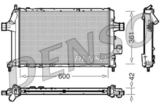 Kühler, Motorkühlung DENSO DRM20085 Bild Kühler, Motorkühlung DENSO DRM20085