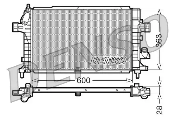 Kühler, Motorkühlung DENSO DRM20100