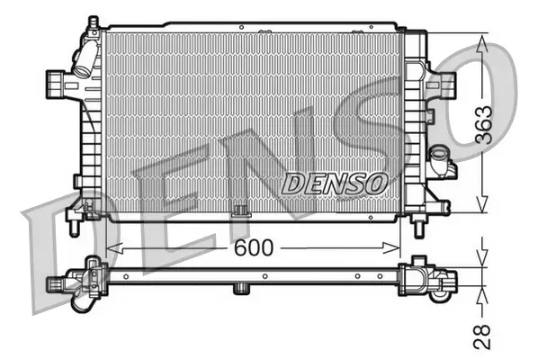 Kühler, Motorkühlung DENSO DRM20102