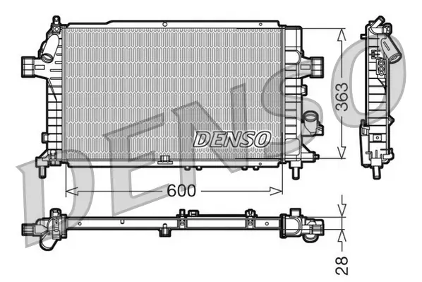 Kühler, Motorkühlung DENSO DRM20104