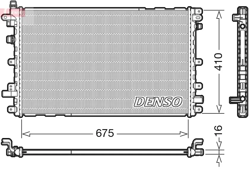 Kühler, Motorkühlung DENSO DRM20113