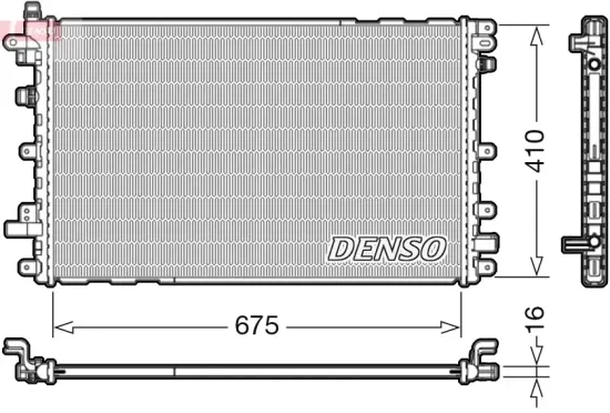 Kühler, Motorkühlung DENSO DRM20113 Bild Kühler, Motorkühlung DENSO DRM20113