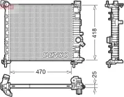 Kühler, Motorkühlung DENSO DRM20114