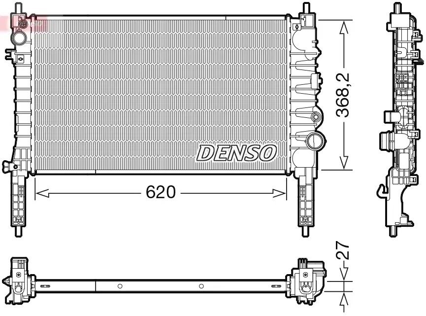 Kühler, Motorkühlung DENSO DRM20122