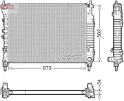 Kühler, Motorkühlung DENSO DRM20125