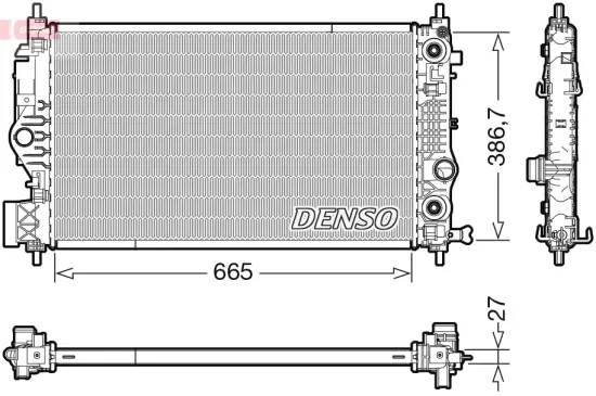 Kühler, Motorkühlung DENSO DRM20126 Bild Kühler, Motorkühlung DENSO DRM20126