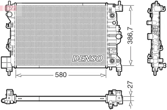 Kühler, Motorkühlung DENSO DRM20131 Bild Kühler, Motorkühlung DENSO DRM20131