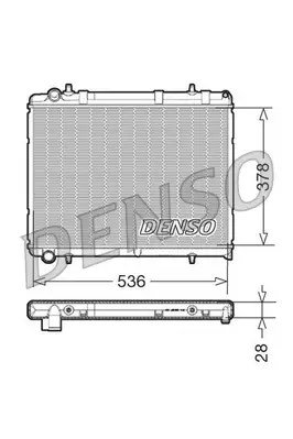 Kühler, Motorkühlung DENSO DRM21035 Bild Kühler, Motorkühlung DENSO DRM21035