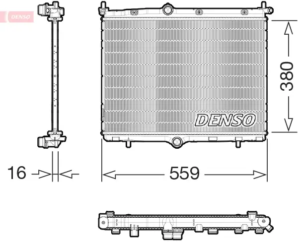 Kühler, Motorkühlung DENSO DRM21106