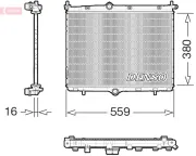 Kühler, Motorkühlung DENSO DRM21106