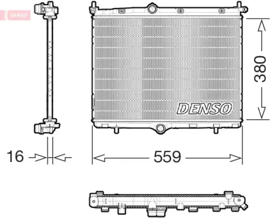 Kühler, Motorkühlung DENSO DRM21106 Bild Kühler, Motorkühlung DENSO DRM21106