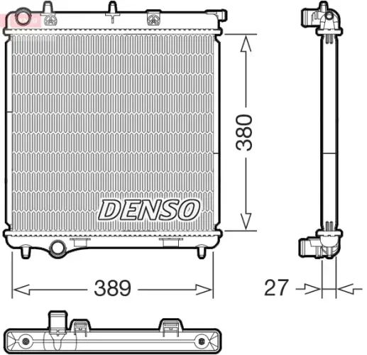 Kühler, Motorkühlung DENSO DRM21108 Bild Kühler, Motorkühlung DENSO DRM21108