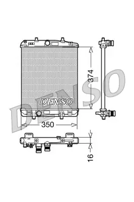 Kühler, Motorkühlung DENSO DRM21603