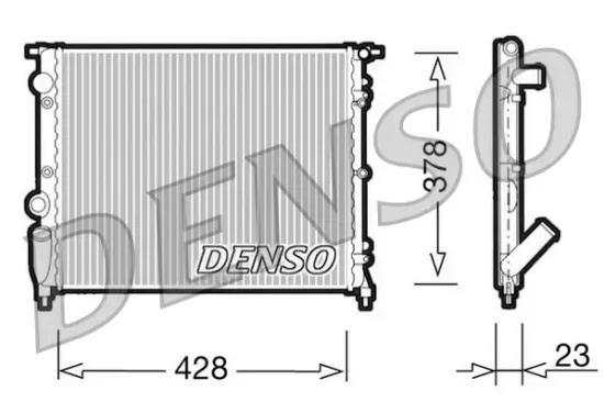 Kühler, Motorkühlung DENSO DRM23001 Bild Kühler, Motorkühlung DENSO DRM23001