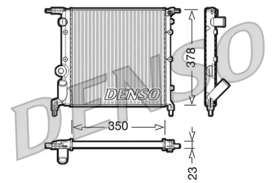 Kühler, Motorkühlung DENSO DRM23005 Bild Kühler, Motorkühlung DENSO DRM23005