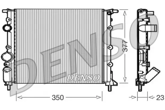 Kühler, Motorkühlung DENSO DRM23010 Bild Kühler, Motorkühlung DENSO DRM23010