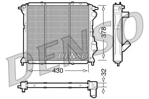 Kühler, Motorkühlung DENSO DRM23027