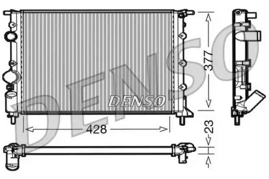 Kühler, Motorkühlung DENSO DRM23032 Bild Kühler, Motorkühlung DENSO DRM23032