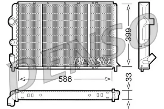 Kühler, Motorkühlung DENSO DRM23050 Bild Kühler, Motorkühlung DENSO DRM23050