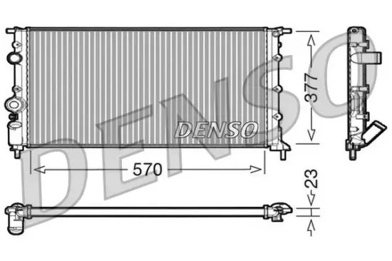 Kühler, Motorkühlung DENSO DRM23054 Bild Kühler, Motorkühlung DENSO DRM23054