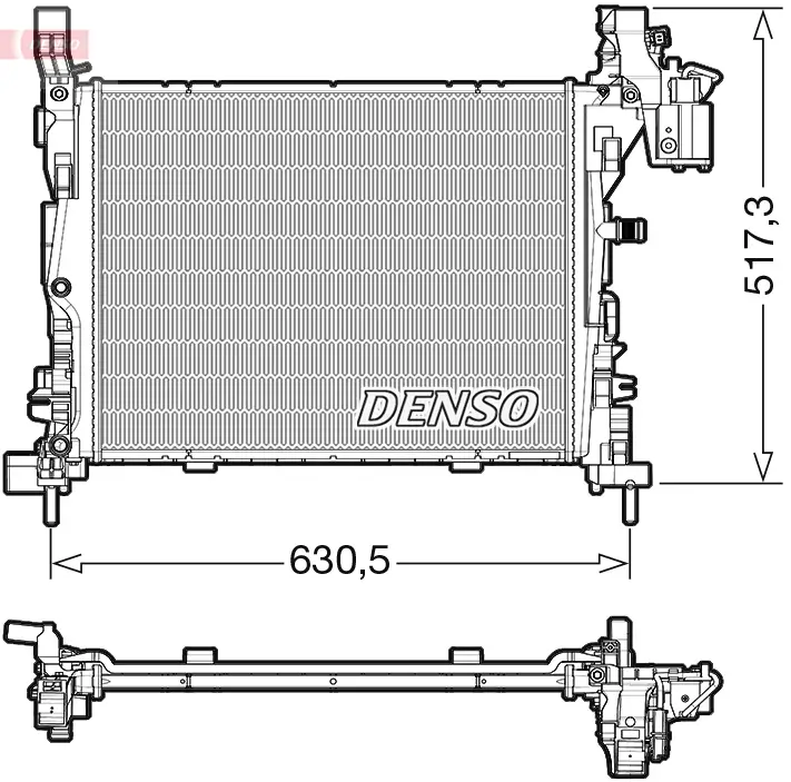 Kühler, Motorkühlung DENSO DRM23062