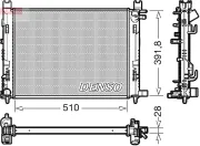 Kühler, Motorkühlung DENSO DRM23109