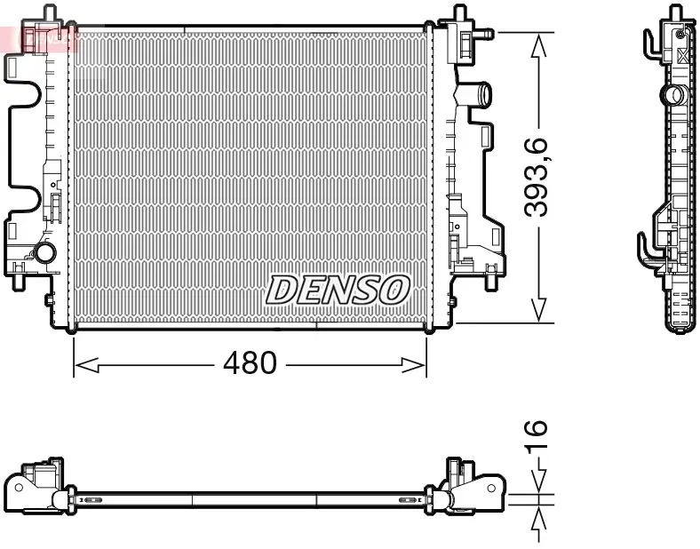 Kühler, Motorkühlung DENSO DRM23113