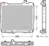 Kühler, Motorkühlung DENSO DRM23119