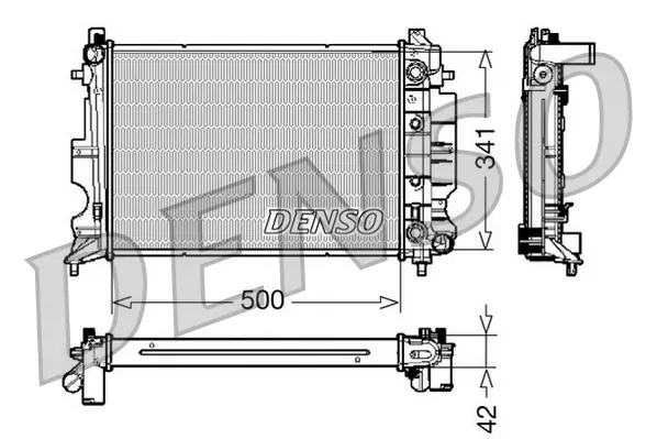 Kühler, Motorkühlung DENSO DRM25012